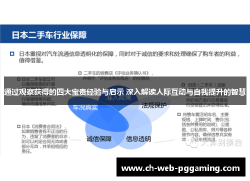 通过观察获得的四大宝贵经验与启示 深入解读人际互动与自我提升的智慧 通过观察获得的四大宝贵经验与启示 深入解读人际互动与自我提升的智慧